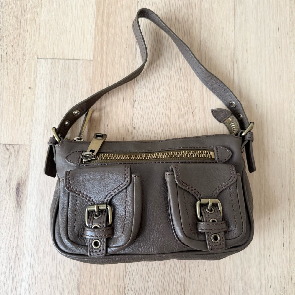 Marc Jacobs Limited Edition green brown pochette handbag shoulder bag Italy TU2